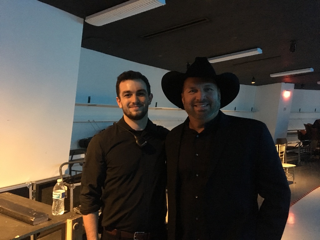 Joe w/ Country Artist Garth Brooks in a production at Stanford's Bing Concert Hall